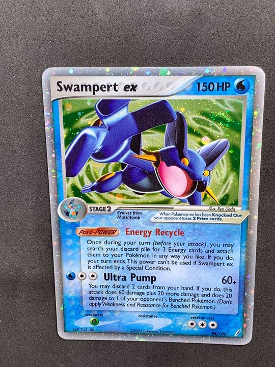 2006 Swampert ex 98/100 Crystal Guardians holo rare NM