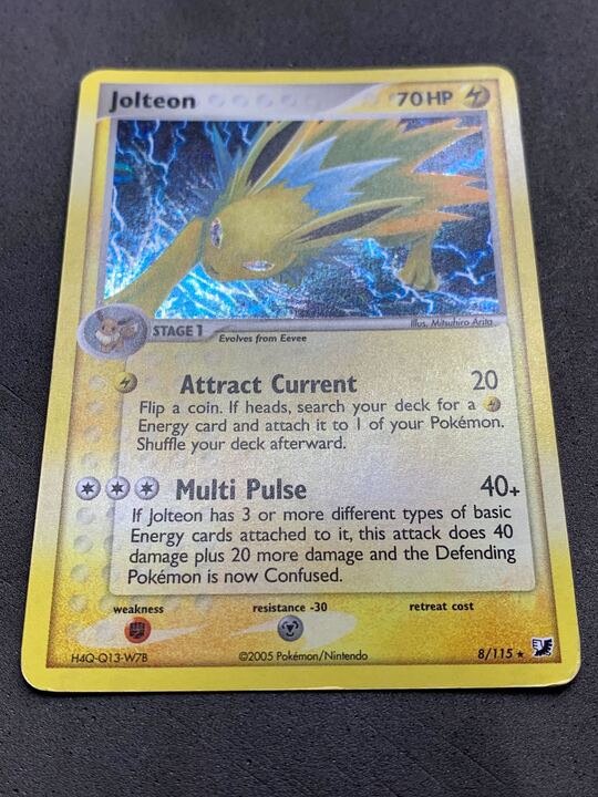 Jolteon 8/115 EX Unseen Forces Holo Rare 2005